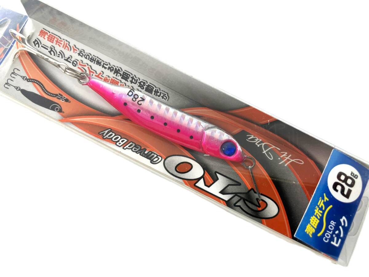 【釣工房】処分品 マルシン漁具 湾曲ボディ メタルジグ GTO 28g 10個セット No.02_画像5