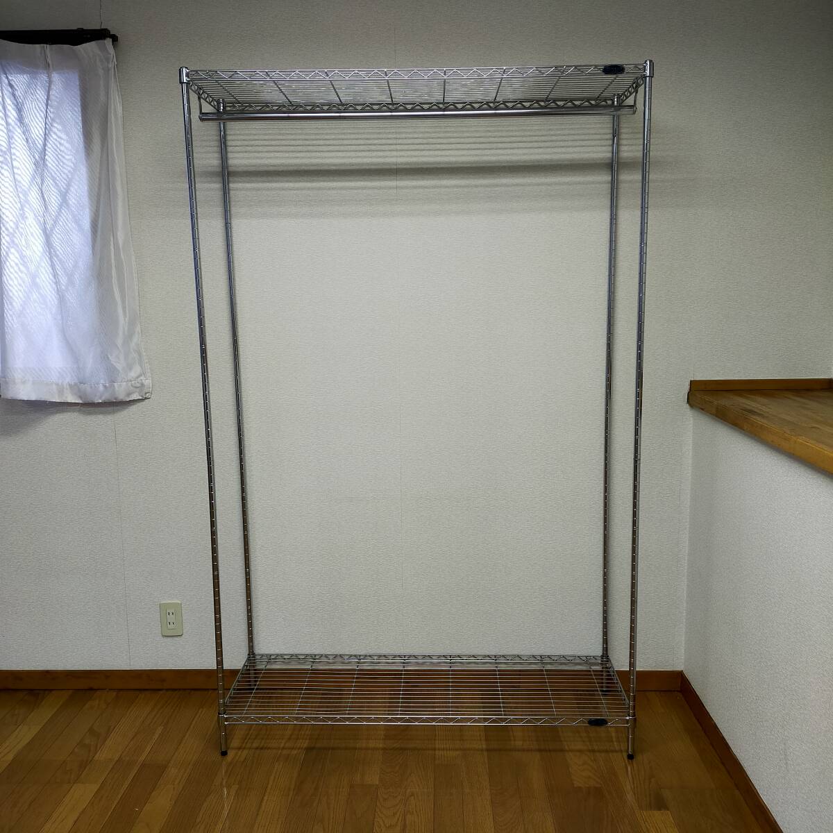 ★送料無料★ 幅１２０cm アイリスオーヤマ メタルラック ハンガーラック ワードローブ 洋服ラック 洋服掛け コートハンガー クローゼット_画像1