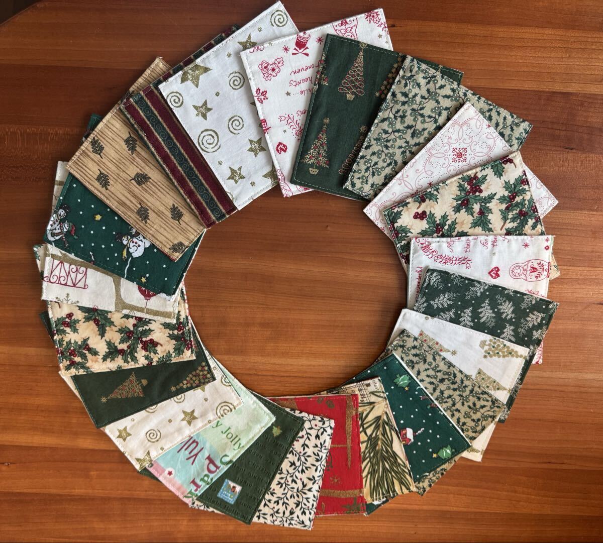 ハンドメイドコースタークリスマス布23枚セット_画像2