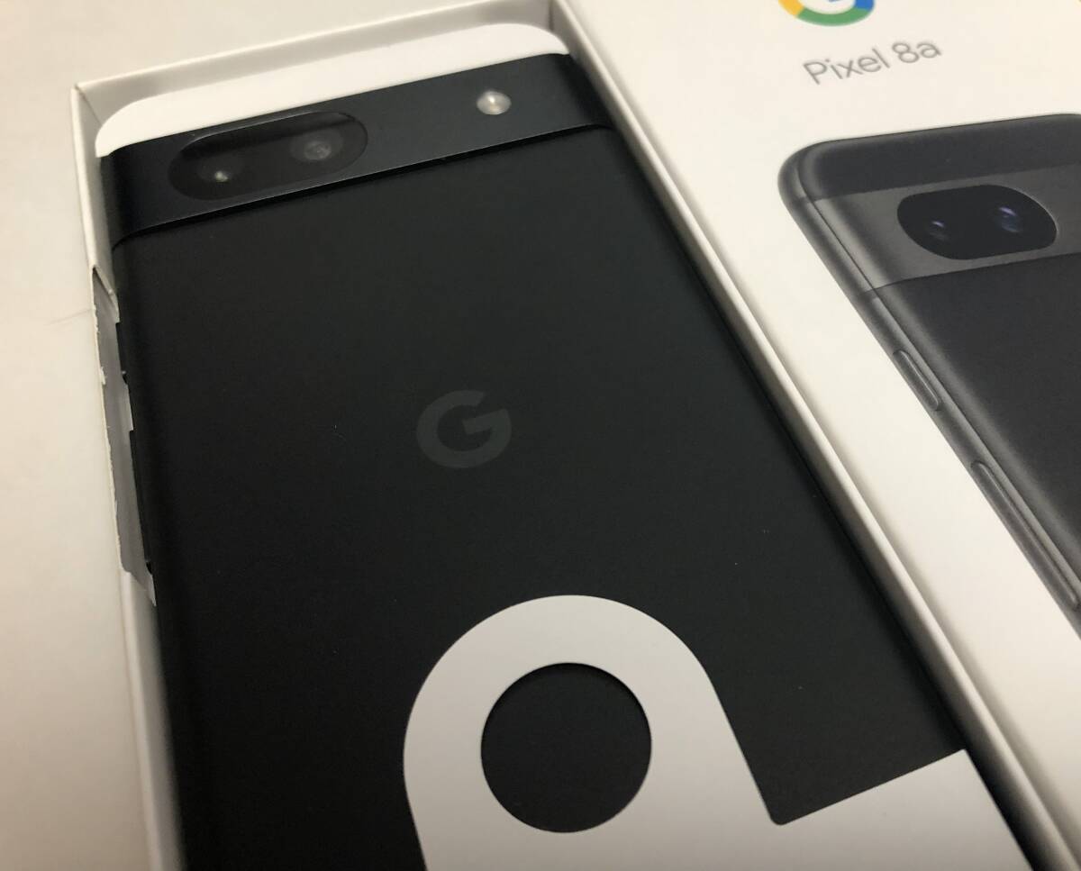▼送料無料 新品・未使用品 Google Pixel 8a 128GB G576D Obsidian au by KDD SIMロックなし 利用制限〇_画像3