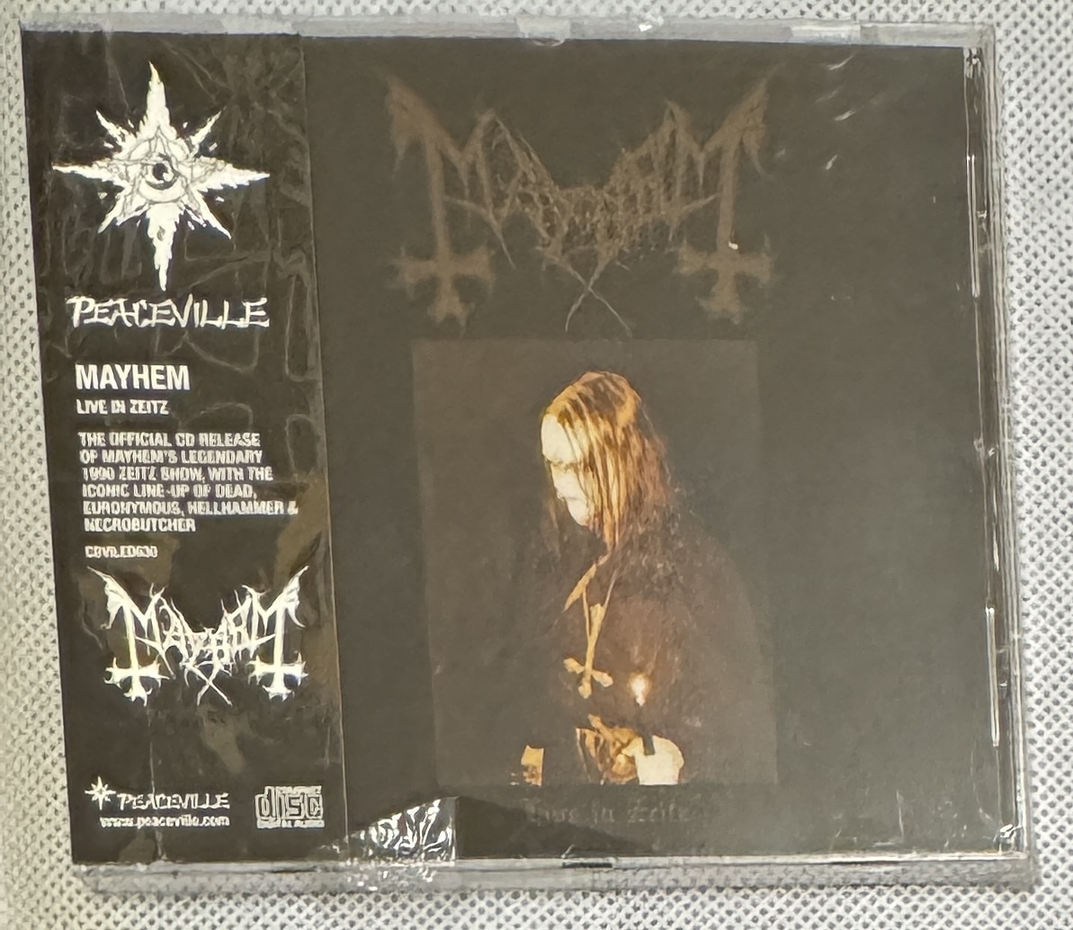 90年 ブラックメタル Mayhem - Live in Zeitz メイヘム 北欧 ノルウェー ブラック Black Metal Euronymous / Dead 帯付き 未開封の画像1