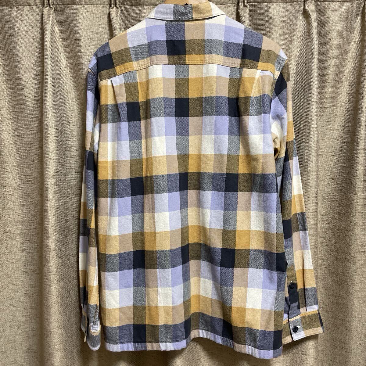  Patagonia фланель рубашка длинный рукав в клетку M размер 