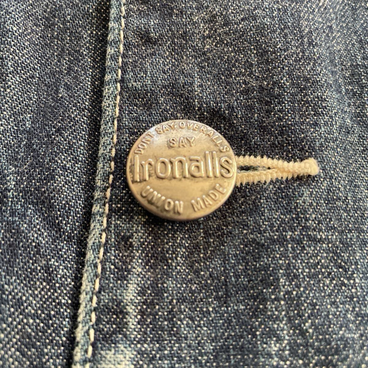 フリーホイーラーズ アイアンオール デニムカバーオール38 Ironalls/リアルマッコイズ ブートレガーズ_画像9