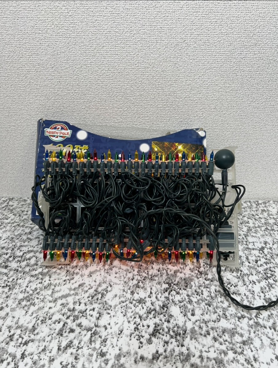 NORTH POLE 100球 デコレーションライト カラー球 防雨タイプ 屋外対応 ICボール /4球付 点灯確認済 中古_画像6