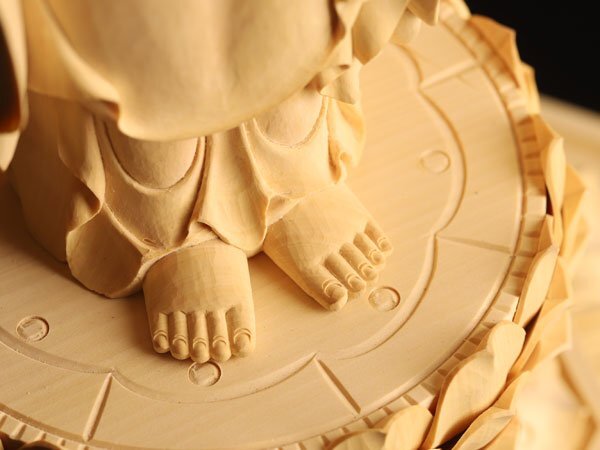 [.] буддизм изобразительное искусство дерево гравюра ...... изображение высота 48cm UA763