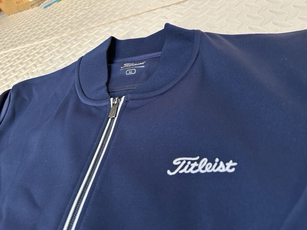 タイトリスト 裏起毛 ゴルフウェア ジャンバージャケット 上着 Titleist 紺_画像3