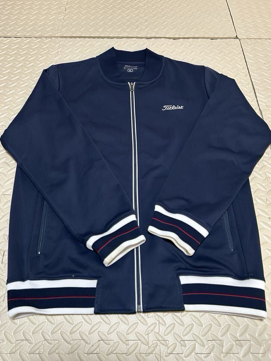 タイトリスト 裏起毛 ゴルフウェア ジャンバージャケット 上着 Titleist 紺_画像2