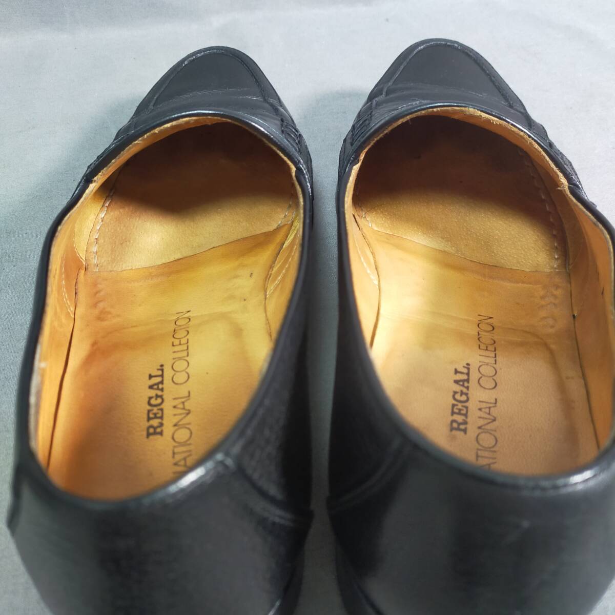5711/24　GJ72500　REGAL　リーガル　レザー　ローファー　メンズ　24.5cm　ブラック　黒_画像8