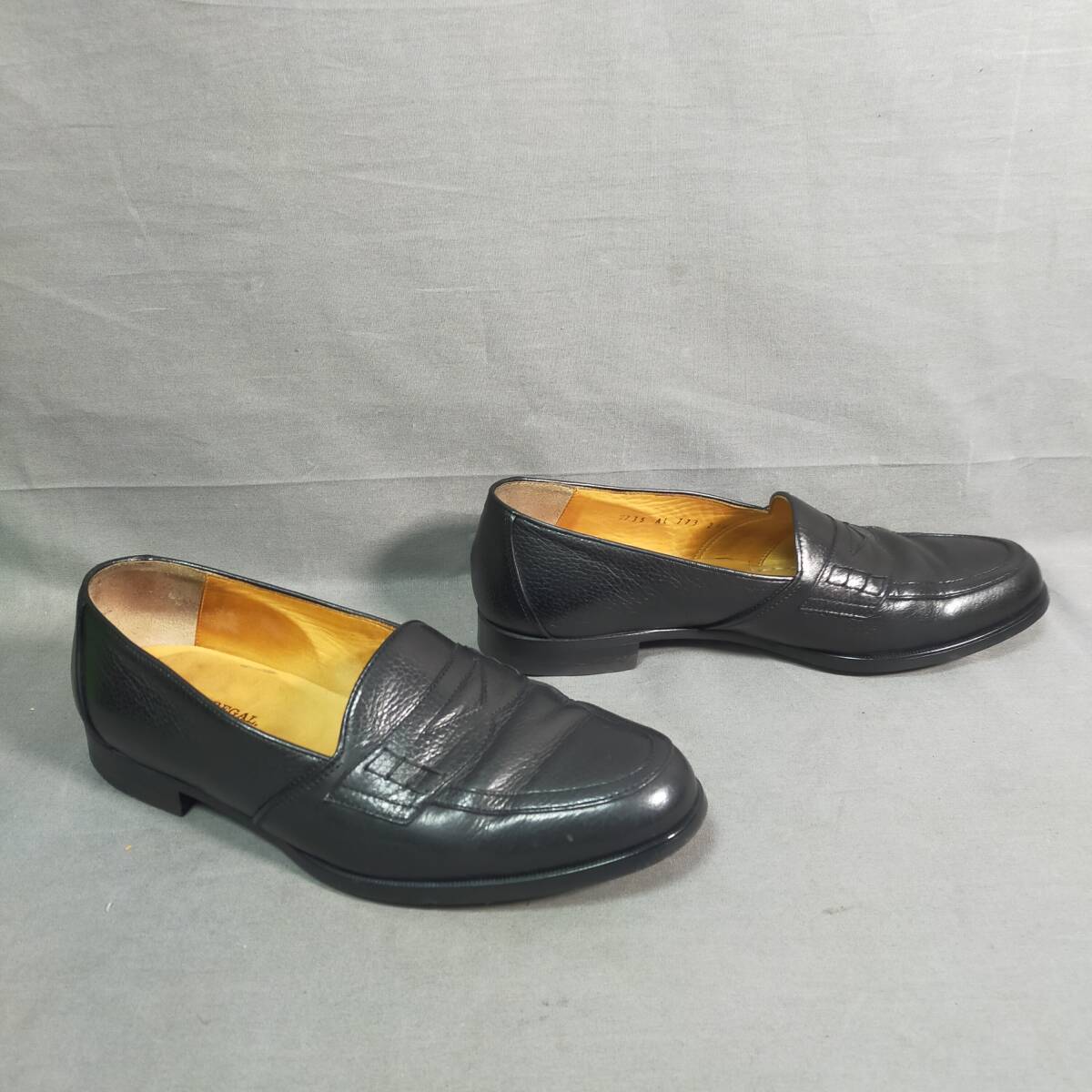 5711/24　GJ72500　REGAL　リーガル　レザー　ローファー　メンズ　24.5cm　ブラック　黒_画像7