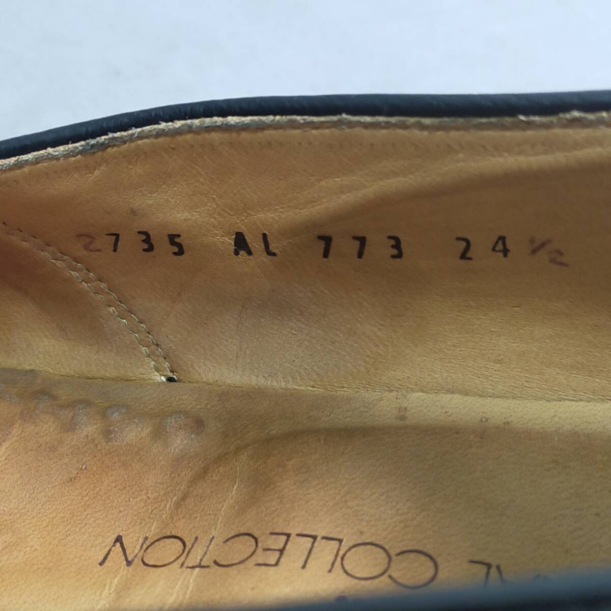 5711/24　GJ72500　REGAL　リーガル　レザー　ローファー　メンズ　24.5cm　ブラック　黒_画像5