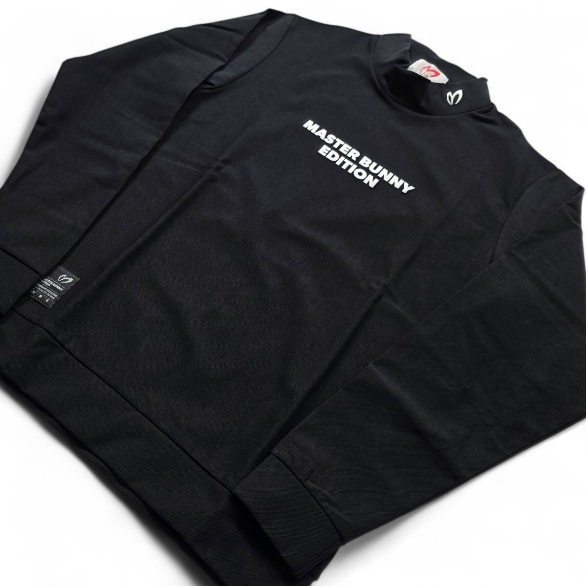 ★新品正規品秋冬 PEARLYGATES/マスターバニーエディションヒートパフォーマーツイル モックネックプルオーバー 4(M) 定価22000円_画像4