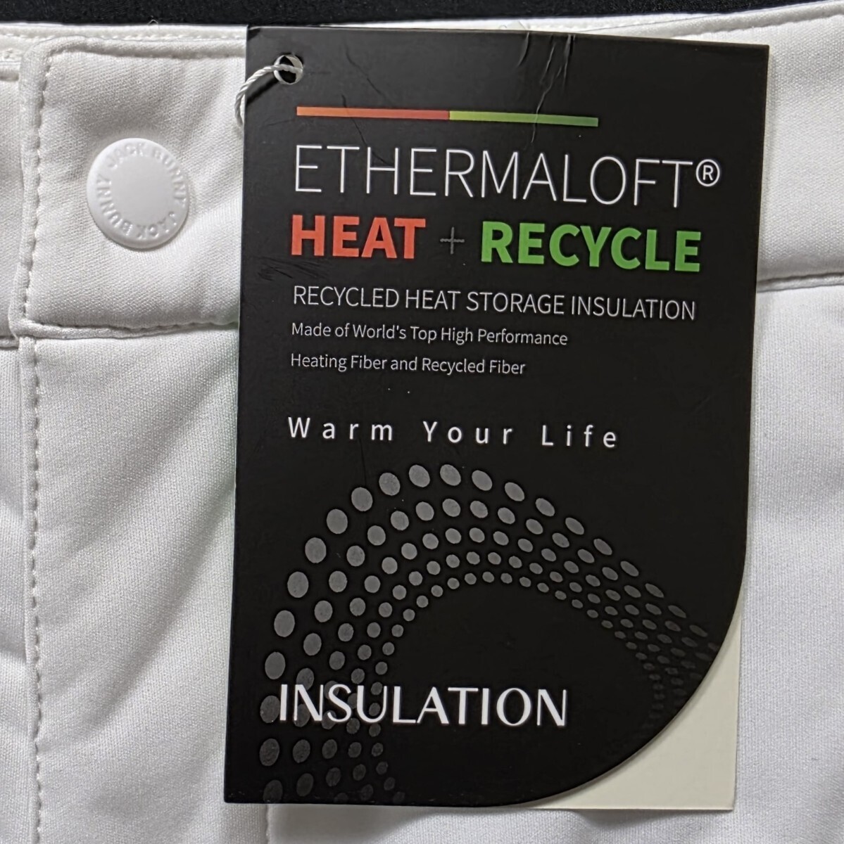 ★新品正規品 PEARLYGATES/ジャックバニーHEAT+RECYCLE ボックスロゴ防寒パンツ 5(L)_画像10