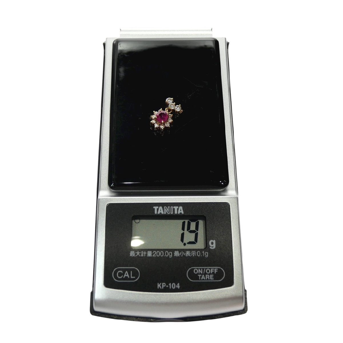 極上品 1円スタート 天然ピンクサファイア ペンダントトップ K18 750 ゴールド サファイア0.74ct ダイヤモンド0.60ct 1.9g GRJソーティング_画像6