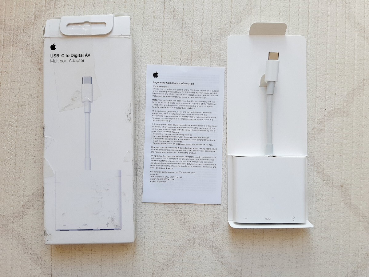 アップル 純正 USB-C to HDMI変換アダプター A2119 極美品_画像1