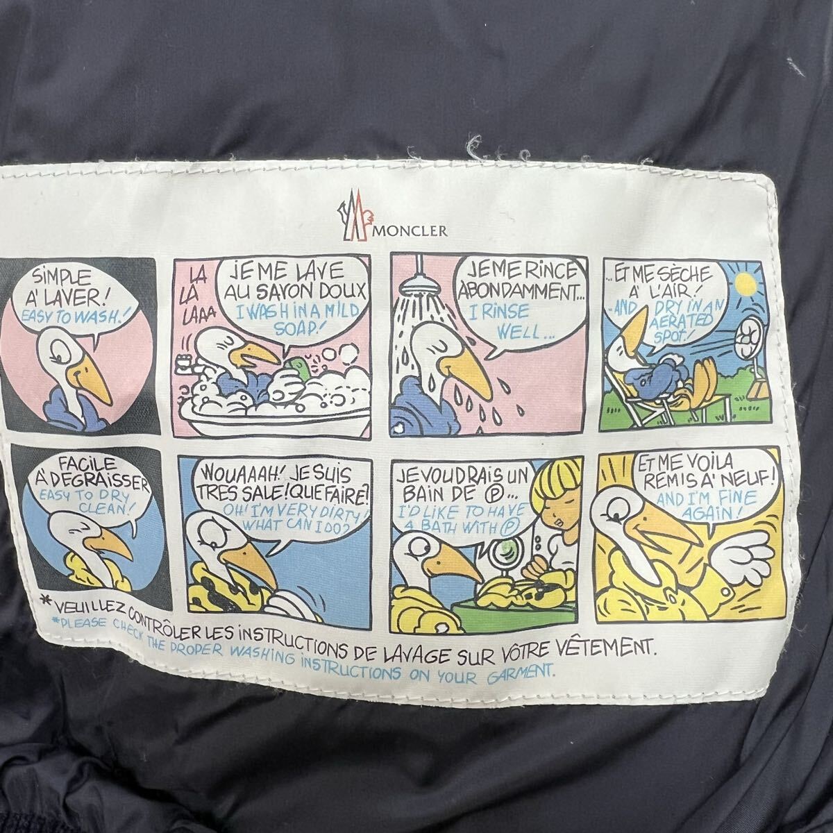 唯一無二XL!!! モンクレール『伝家の宝刀』MONCLER ダウンジャケット 3 キルティング 切替◎ パーカー 超極暖◎ 肉厚◎アニメタグ 銀ボタン_画像9