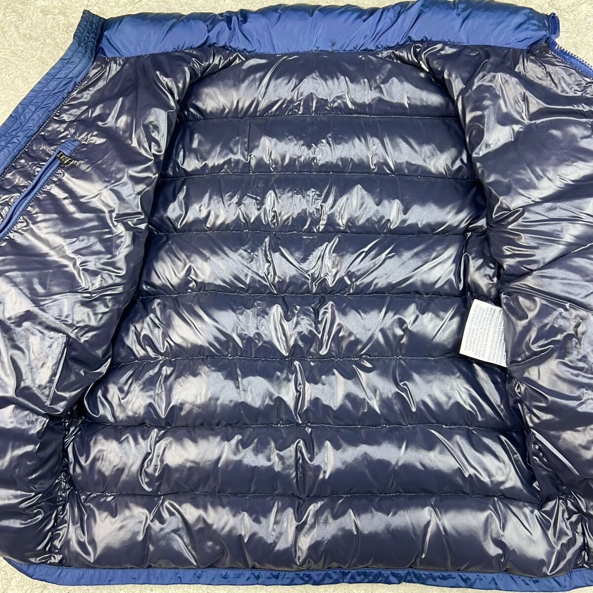 プレミアムXL!!! モンクレール【幻の逸品】MONCLER ダウンジャケット 3 SARTRE キルティング 極暖◎ ライン 肉厚◎ ロゴワッペン 青 ブルー_画像3