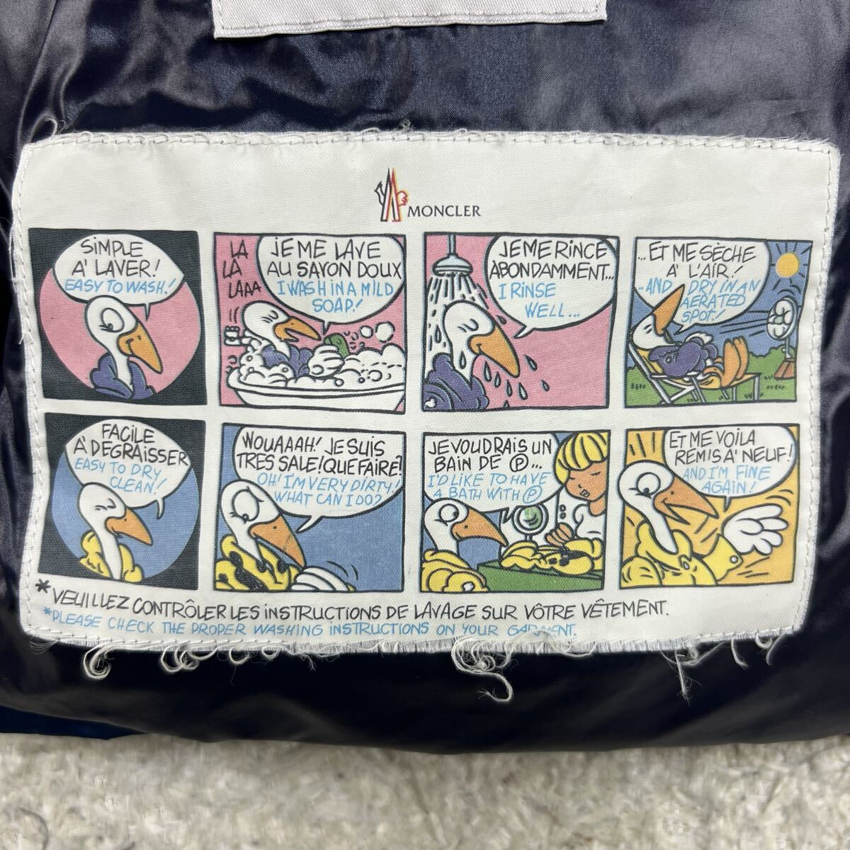 プレミアムXL!!! モンクレール【幻の逸品】MONCLER ダウンジャケット 3 SARTRE キルティング 極暖◎ ライン 肉厚◎ ロゴワッペン 青 ブルー_画像7