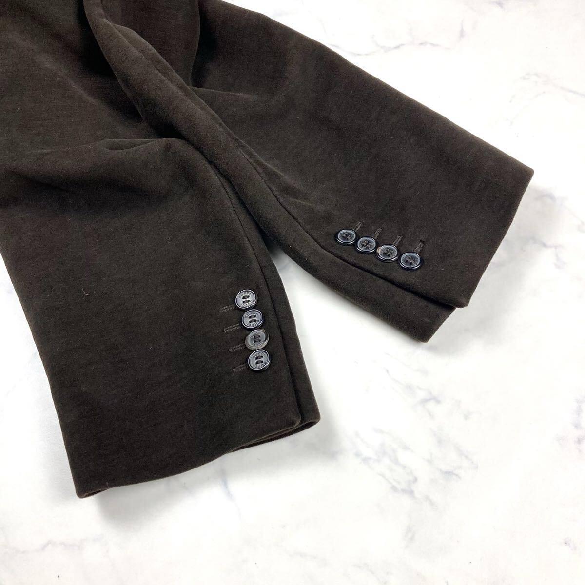 未使用級 XL位 GUCCI グッチ ダブルチェスターコート ロング ジャケット ピーコート ダークブラウン 50 メンズ ビジネス 【最高級の逸品】_画像6