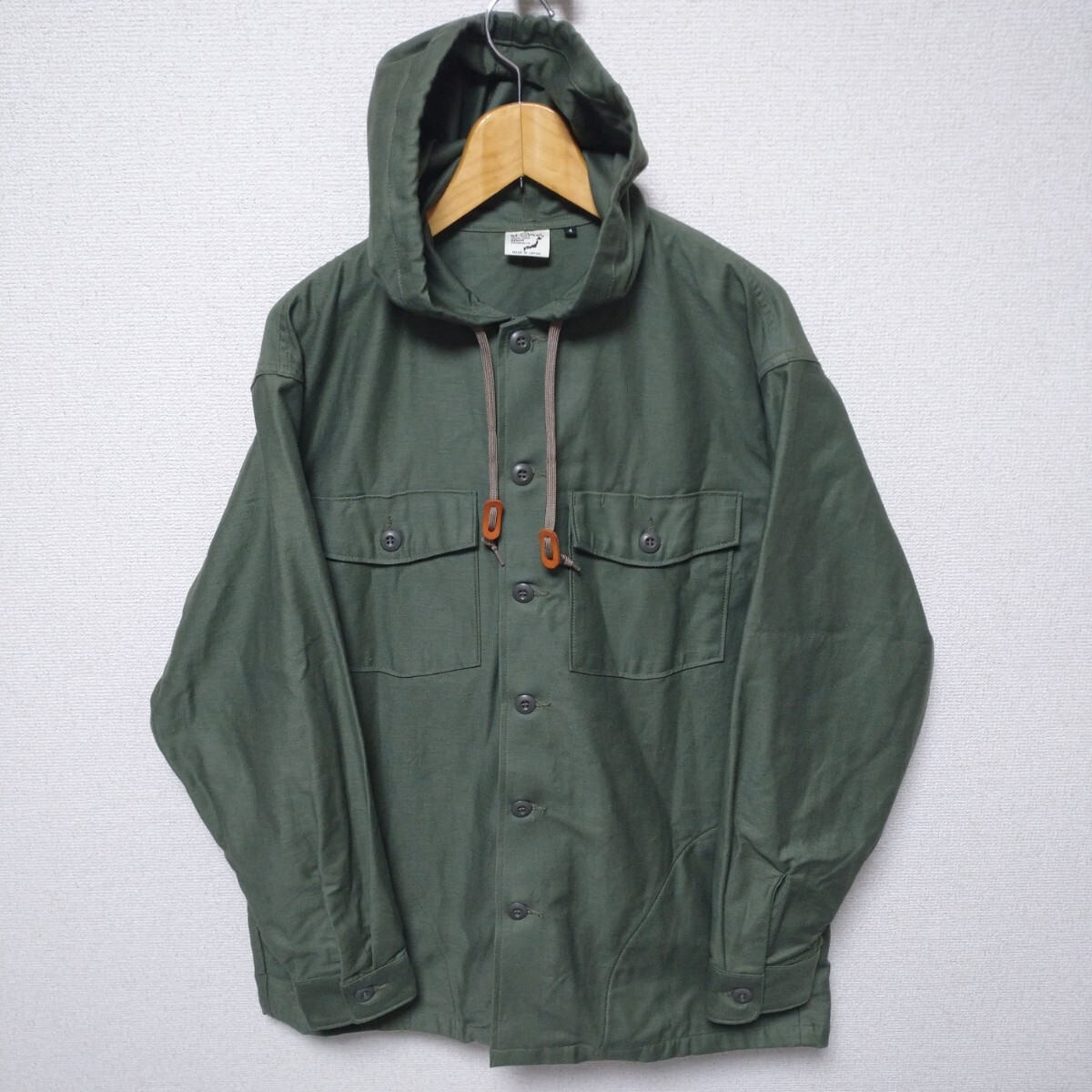 orsrow オアスロウ XL サイズ4 日本製 ミリタリーシャツジャケット ミリタリージャケット_画像1