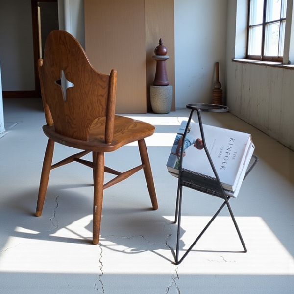 十字架の椅子 By WINDS 太平産業 飛騨 / ＃G-PLAN #Ercol チェア アンティーク ヴィンテージ ジャパニーズモダン 椅子 希少 天然木 無垢材_画像5