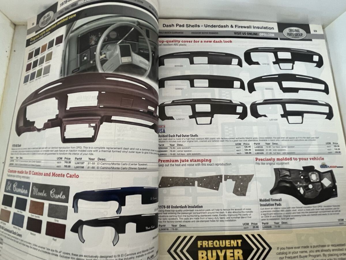 シボレー エルカミーノ CHEVROLET EL CAMINO パーツカタログ 1978-1988 Monte Carlo Malibu モンテカルロ マリブ 2015 .2017版_画像8