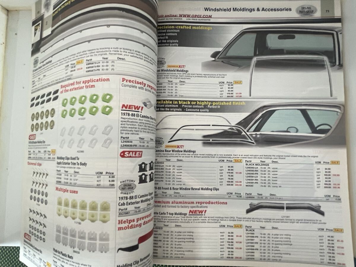 シボレー エルカミーノ CHEVROLET EL CAMINO パーツカタログ 1978-1988 Monte Carlo Malibu モンテカルロ マリブ 2015 .2017版_画像9