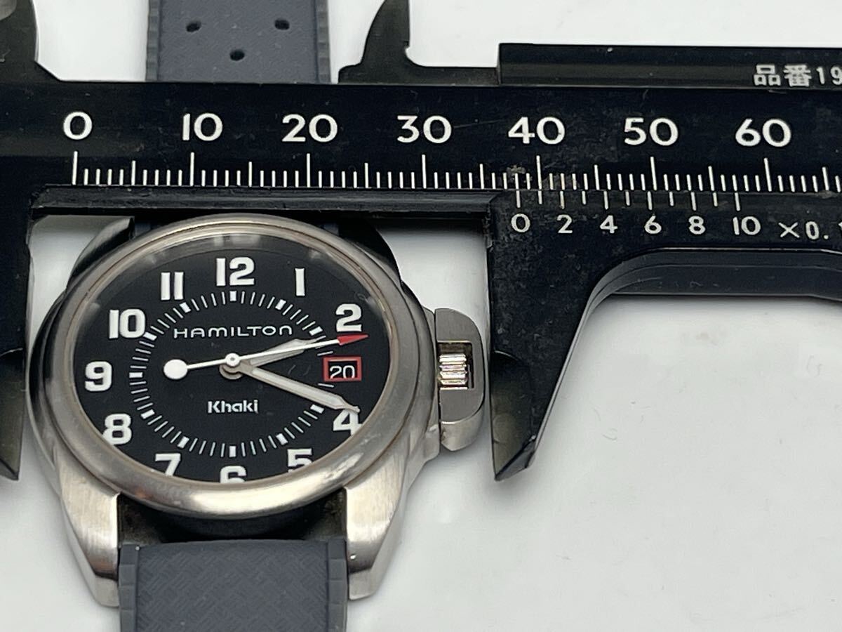 必読商品説明 廃業時計店より ハミルトン カーキ HAMILTON KHAKI 中古作動品 電池交換済み_画像10