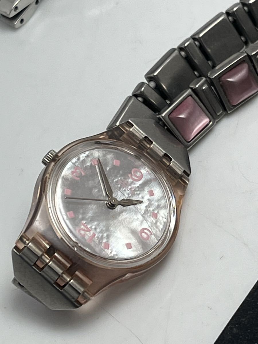 必読商品説明 廃業時計店より SWATCH スオッチ スゥオッチ ジャンクまとめて 再生、部品取りに 自動巻は動いてます。_画像5