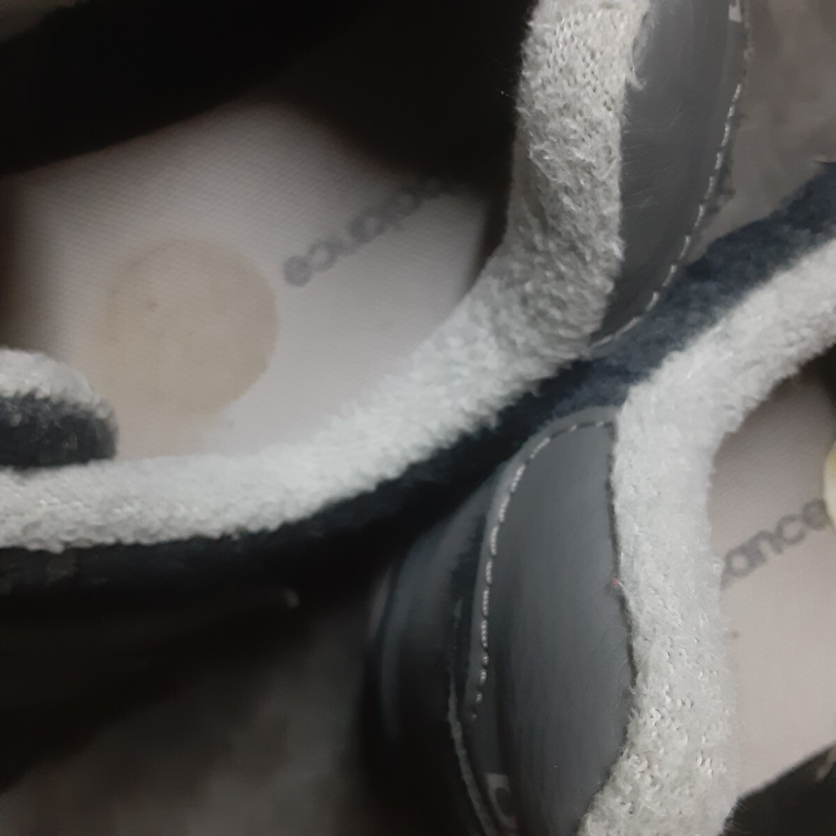 最値!名作ミッドナイトネイビー!希少ヘビーフェルトファブリック!ニューバランス ML565高級スニーカー!アーカイブデザイン!紺灰色白 25.5cm_画像10