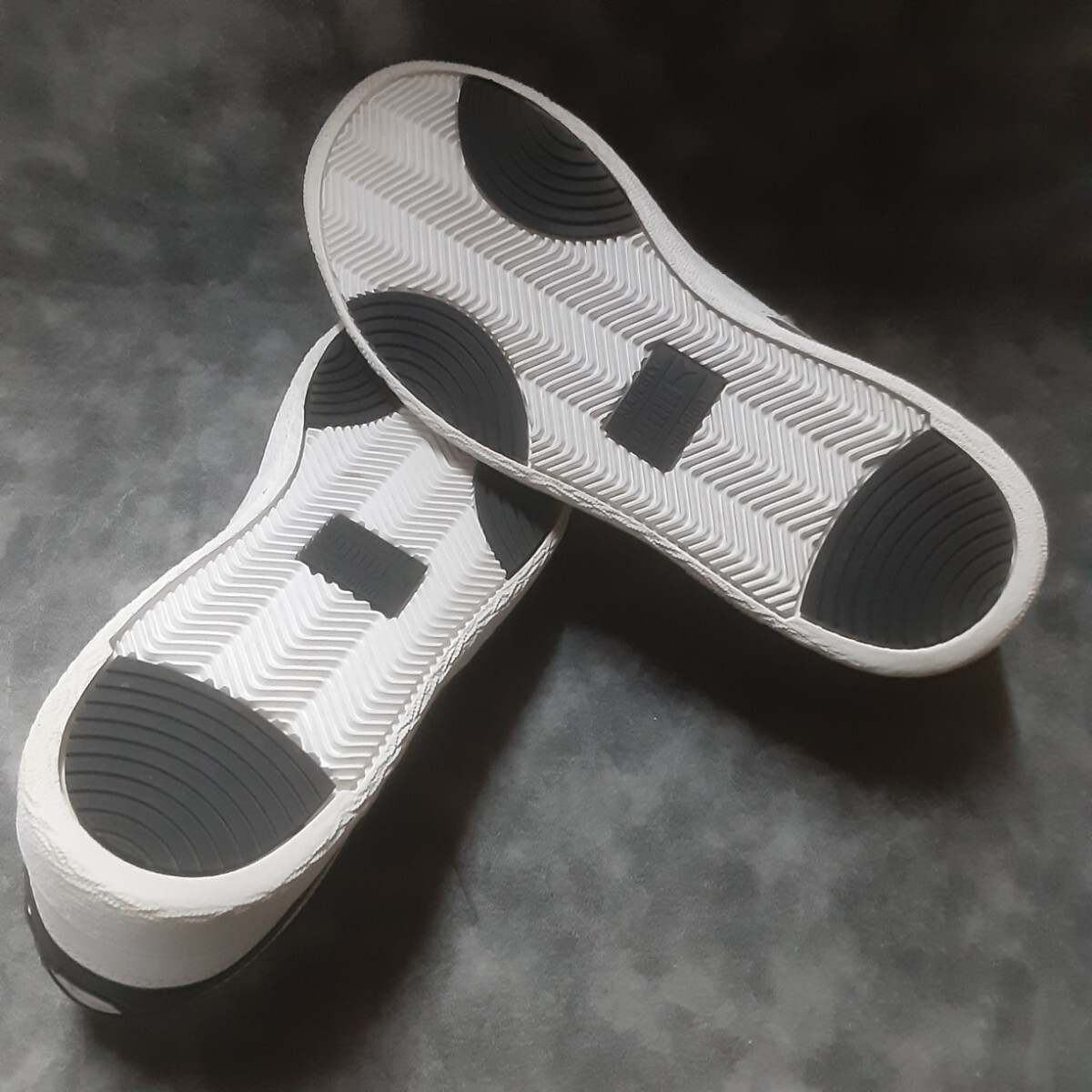  самый цена! шедевр переиздание Gold имя!NBA signature! Puma × Ralf sapson premium kau кожа ткань спортивные туфли! черный! чёрный белый 26cm