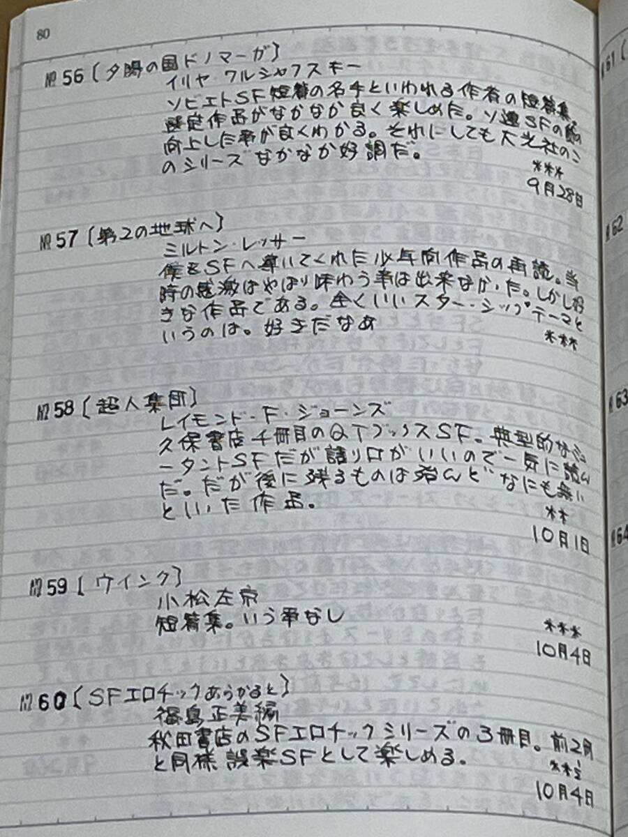 初版・盛林堂ミステリアス文庫　ヨコジュンの読者ノート　付:映画鑑賞ノート　横田順彌　2019年　書肆盛林堂_画像8