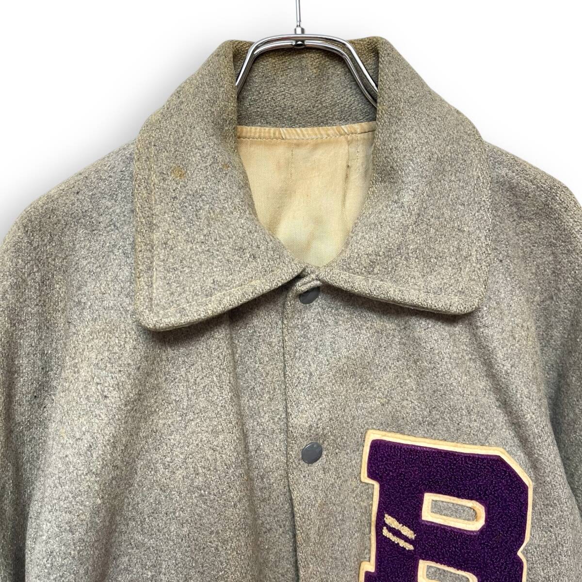 M2552/ 60's VINTAGE USA製 ヴィンテージ アワード バーシティジャケット スタジャン _画像2