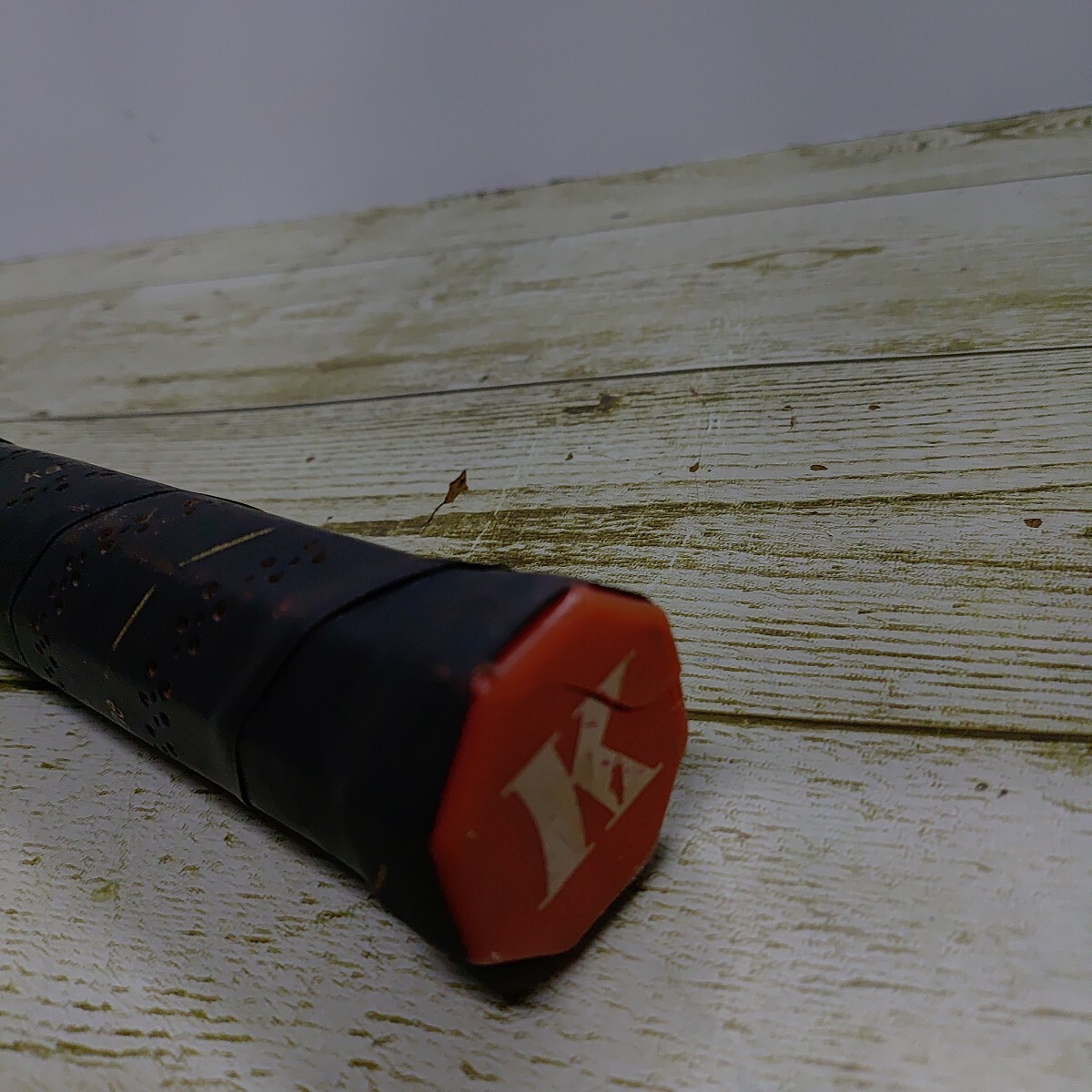 カワサキ 木製軟式テニスラケット レトロ ビンテージ_画像4