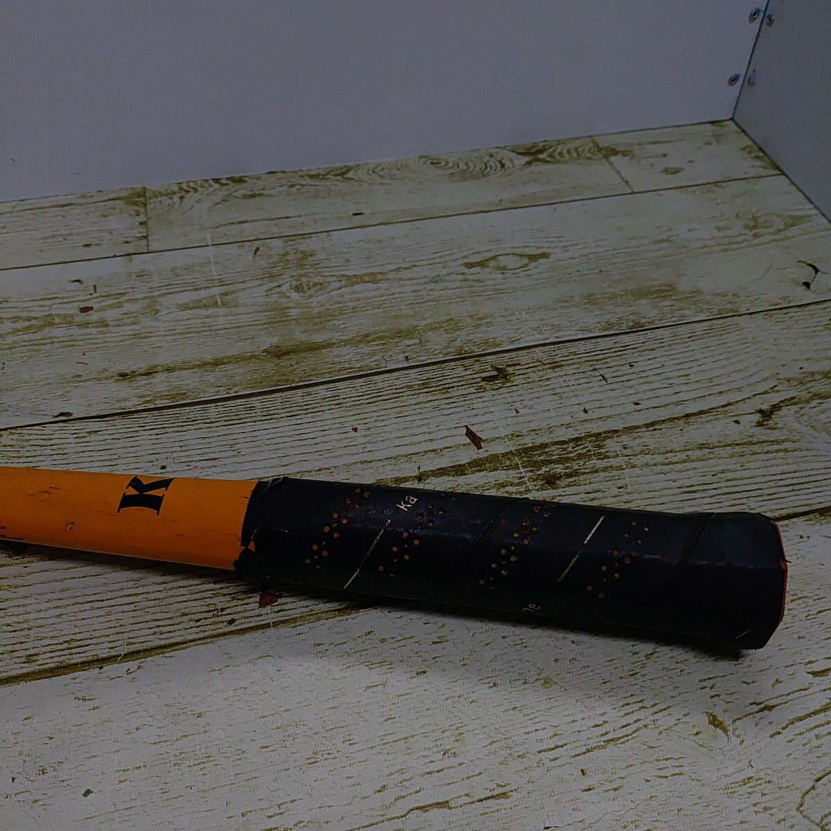 カワサキ 木製軟式テニスラケット レトロ ビンテージ_画像5