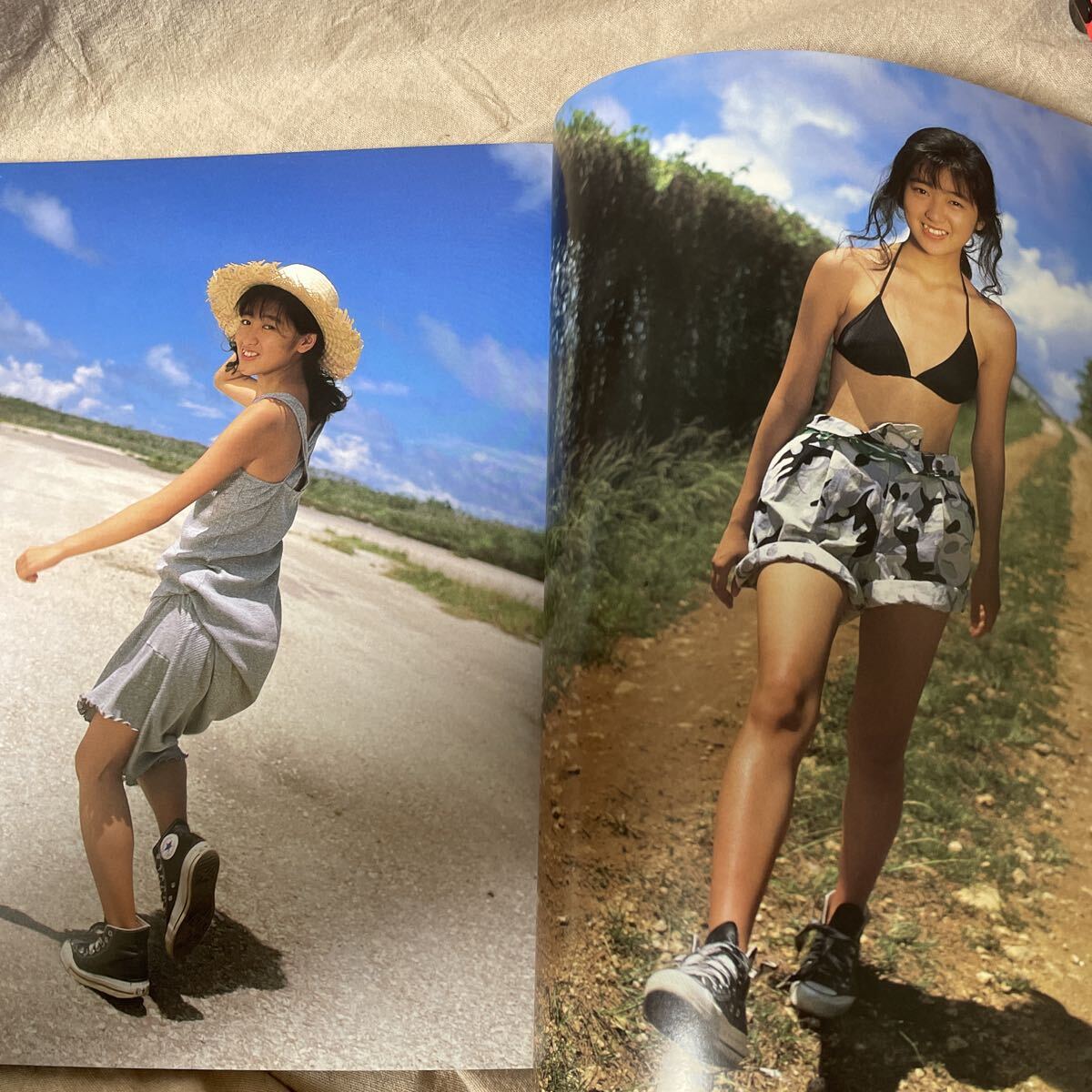 遠藤由美子　写真集　初版　昭和62年　フレッシュスコラ5　鯨井康雄　ビキニ　水着_画像5