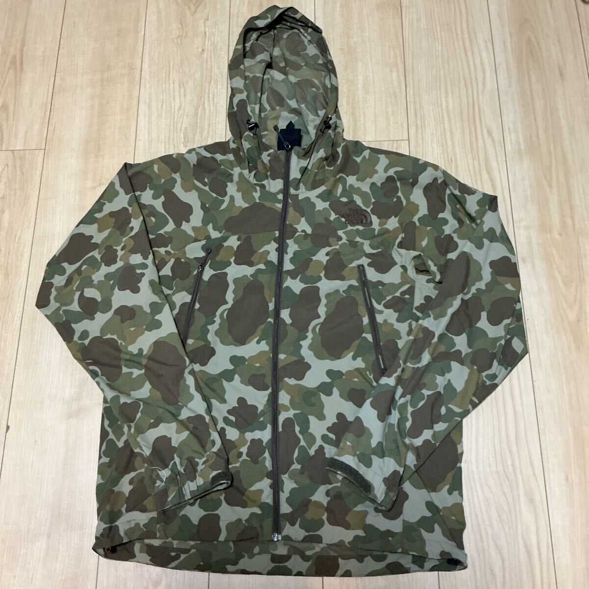 THE NORTH FACE ノースフェイス　迷彩 カモフラ カモ ノベルティ　ナイロンジャケット　ナイロンパーカー　マウンテンパーカー　Mサイズ_画像1