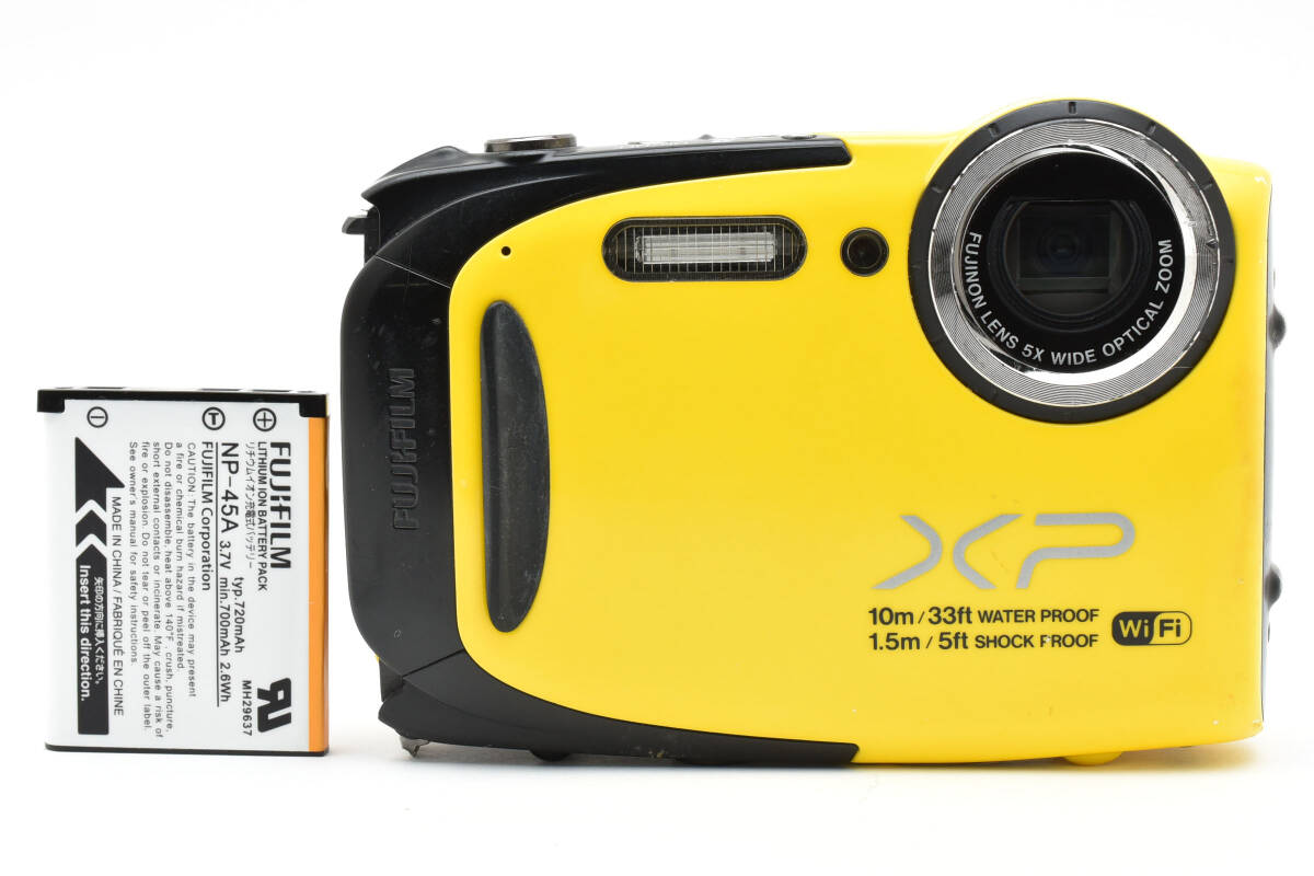 ★動作OK★ FUJIFILM XP70 イエロー　　防水 コンパクトデジタルカメラ 富士フイルム 富士フィルム ファインピックス #1433_画像1