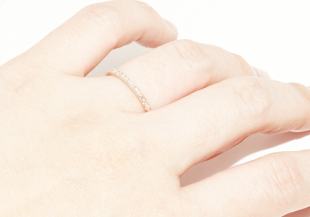  BVLGARY кольцо K18PG diamond 20Pdumi палец на ноге ru половина Eternity кольцо 