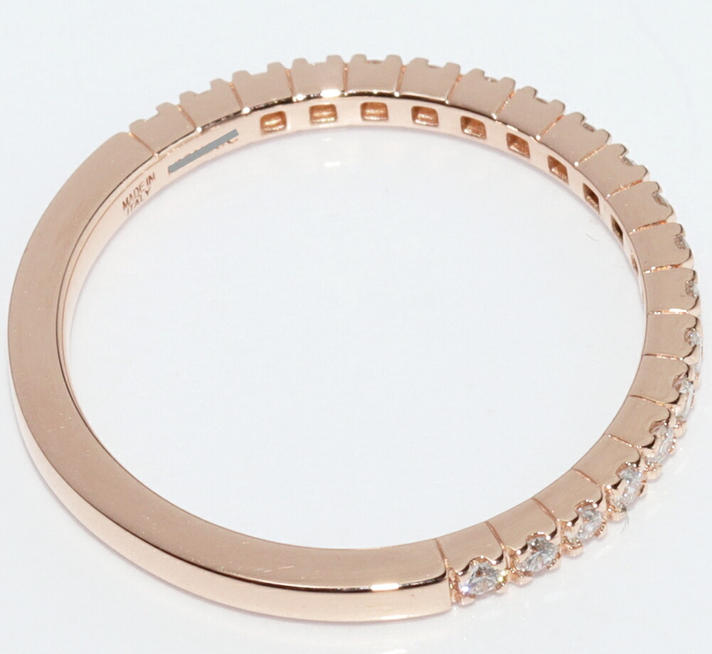  BVLGARY кольцо K18PG diamond 20Pdumi палец на ноге ru половина Eternity кольцо 