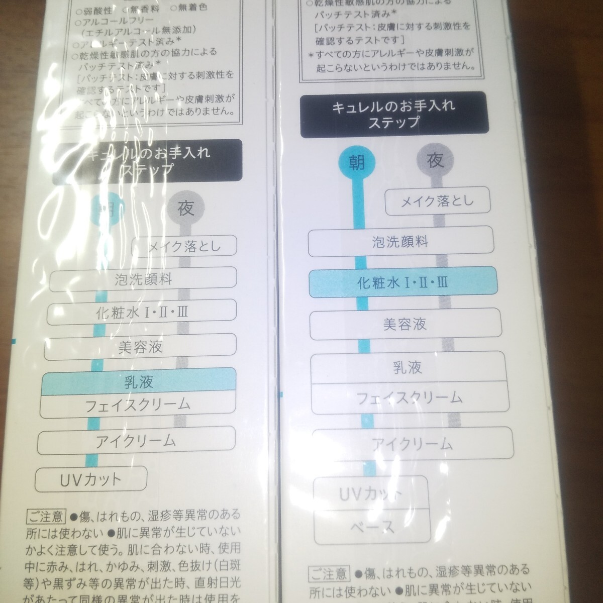 ♪花王　Curel 浸潤保湿　乳液120mlと化粧水150ml　乾燥肌、敏感肌に最適です　新品未使用　お買い得 _画像6