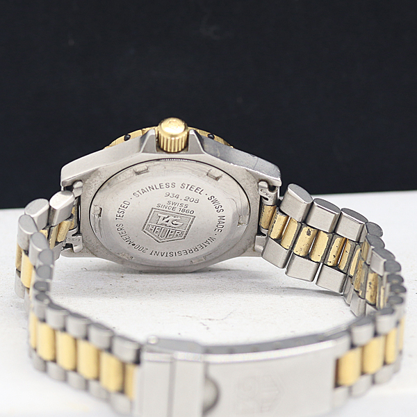 1円 タグホイヤー 934.208 プロフェッショナル200 2000シリーズ QZ シルバー文字盤 レディース腕時計 2354000 11KHT KMR_画像4