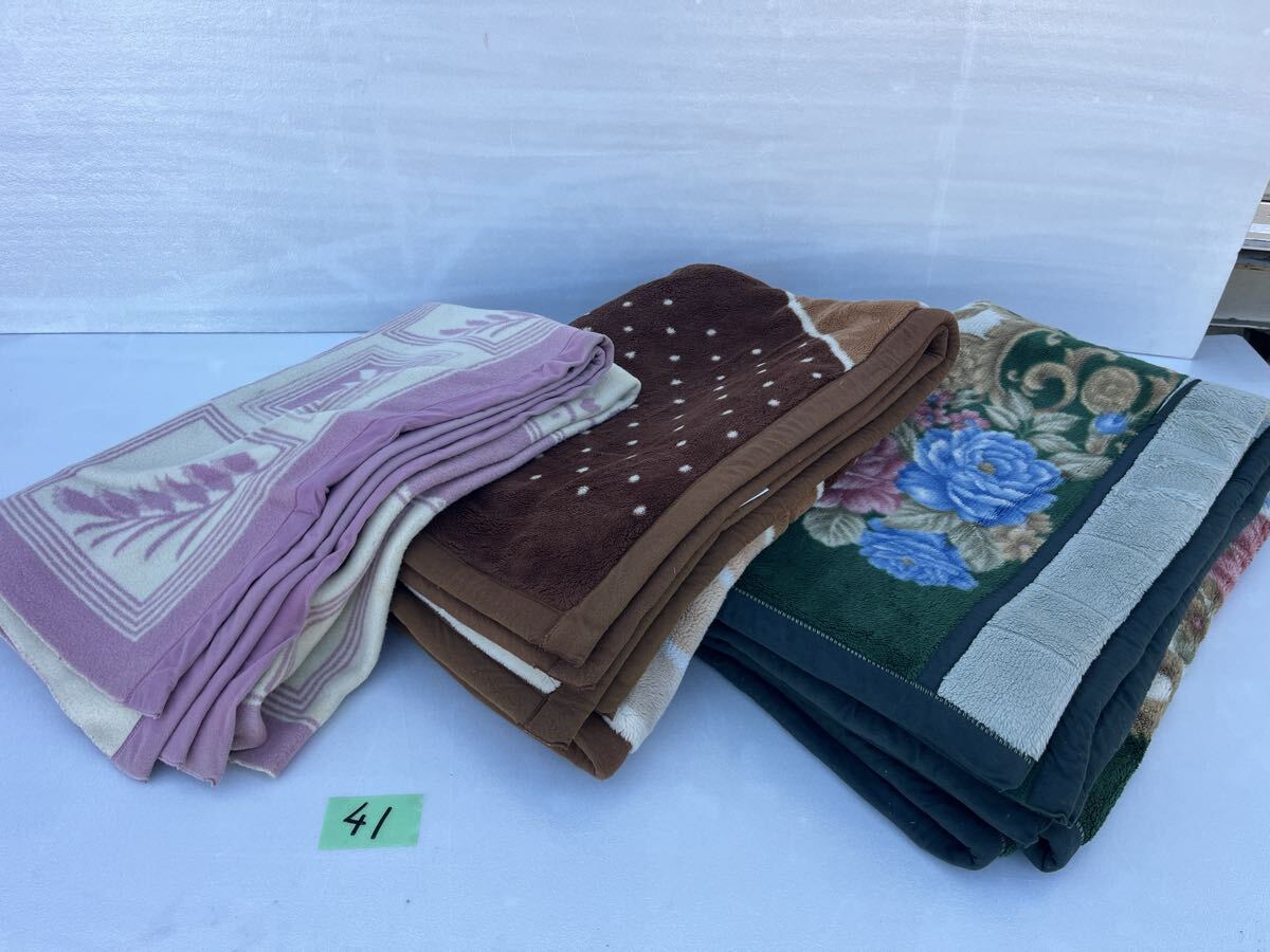 毛布3枚セット緩衝材 梱包 保護材 引越し用 41_画像1