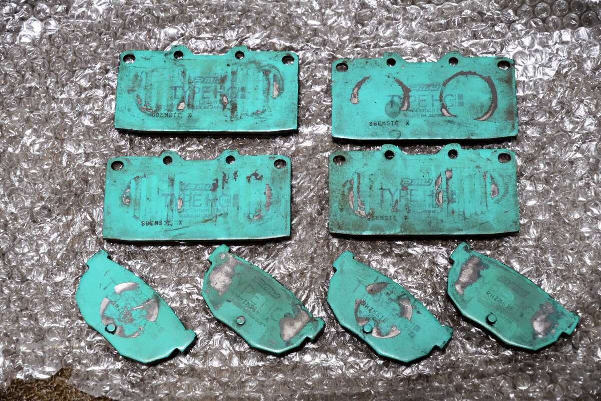 プロジェクトミュー Project μ ブレーキパッド Type HC+ F236 R230 シルビア S14 K's S15 スペックR ターボ SR20DET 1台分 中古 0～800℃_画像2