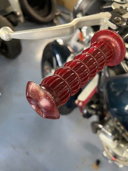 ポッシュフェイス POSH Faith Z2タイプクラシカルグリップ 非貫通タイプ レッドラメ 010572-RD-10_画像4