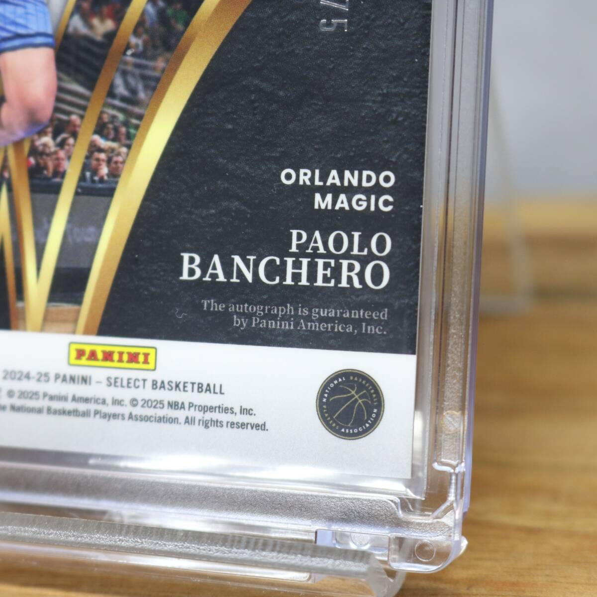 【限定75枚/サイン入り】2024-25 / Paolo Banchero パオロ・バンケロ / PANINI SELECT BASKETBALL IN FLIGHT / トレーディングカード_画像7