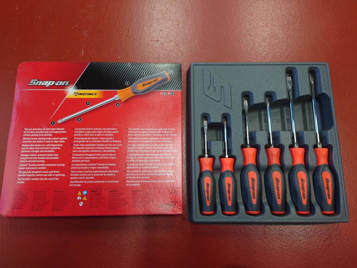 スナップオン Snap-on ドライバーセット 　レッド_画像3
