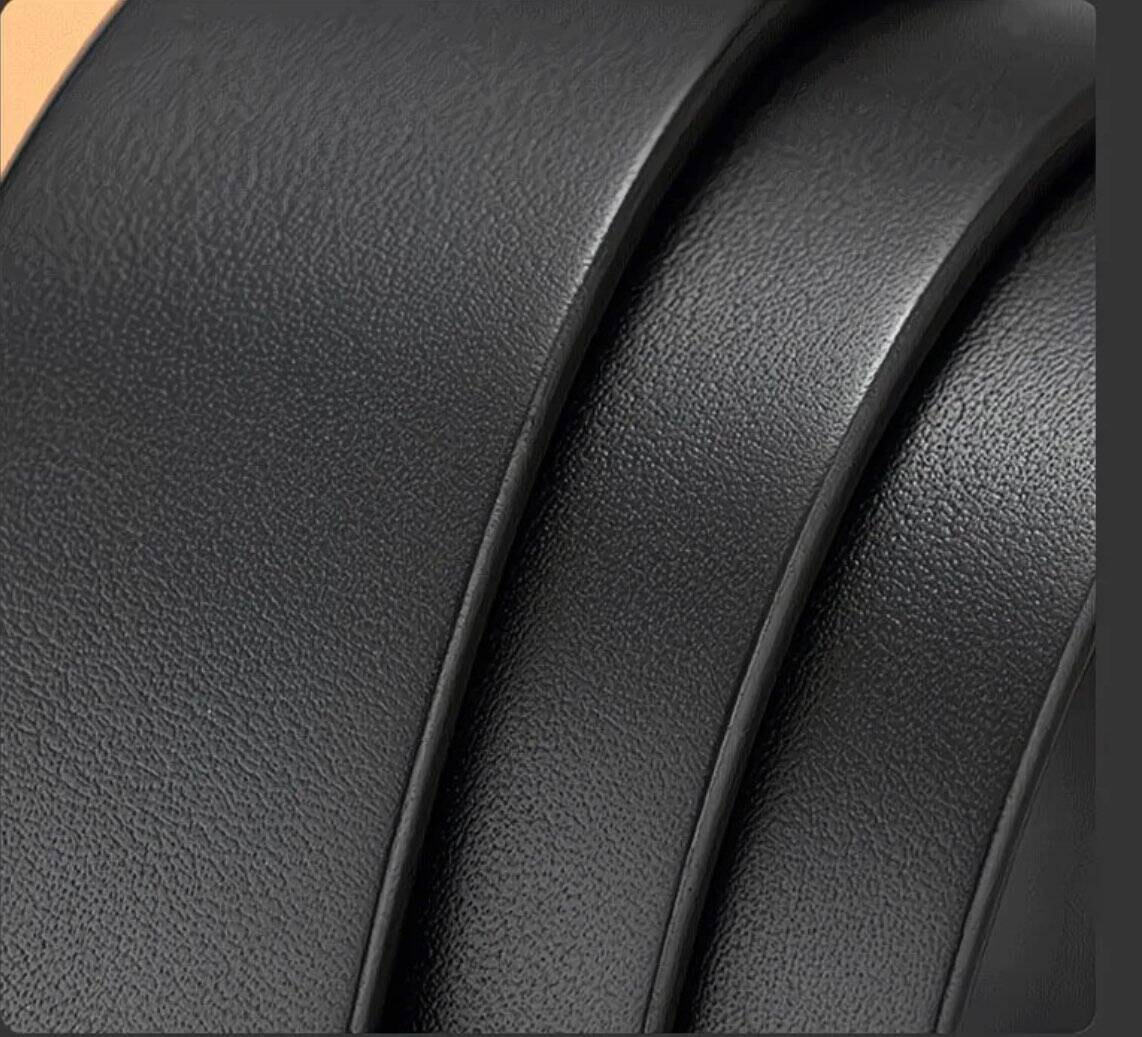 高級レザー ベルト 本革 メンズ ビジネス カジュアル コンフォート ロング サンズ選択可能 黒 jn0008_画像3