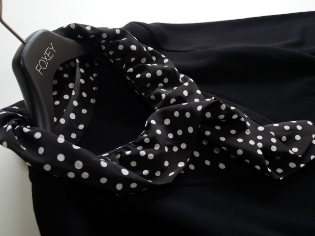 Leilianレリアン♪ドットフリル襟　ニットトップス　サイズ９_画像6