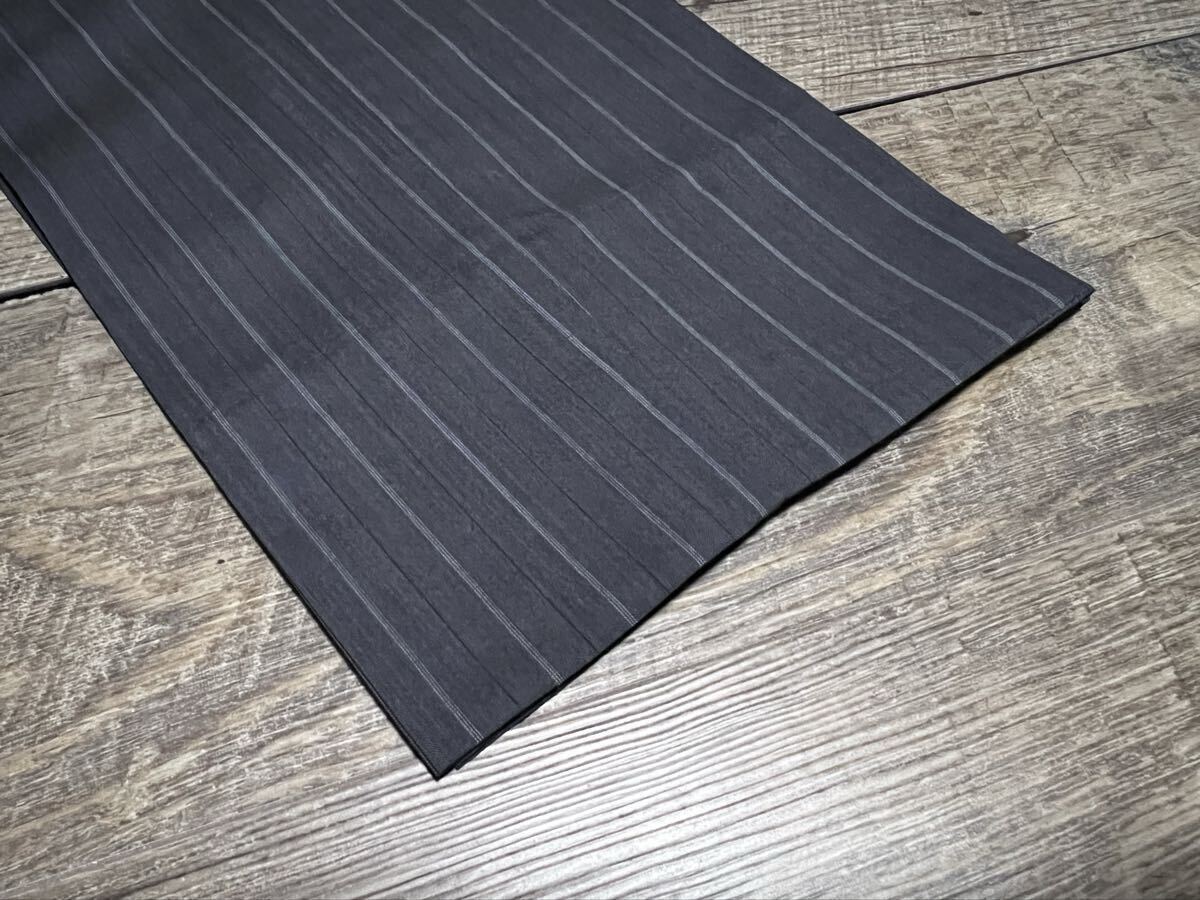 極美品 ダーバン グレー ストライプ スーツ 2ボタン 春夏用 背抜き A6 Size L相当 ビジネス シングル _画像8