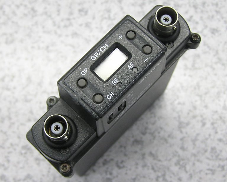 ■2台在庫有り SONY/ソニー カムコーダースロットインレシーバー UHFシンセサイザーチューナーユニット WRR-855 少々難有 送料一律600円_画像5